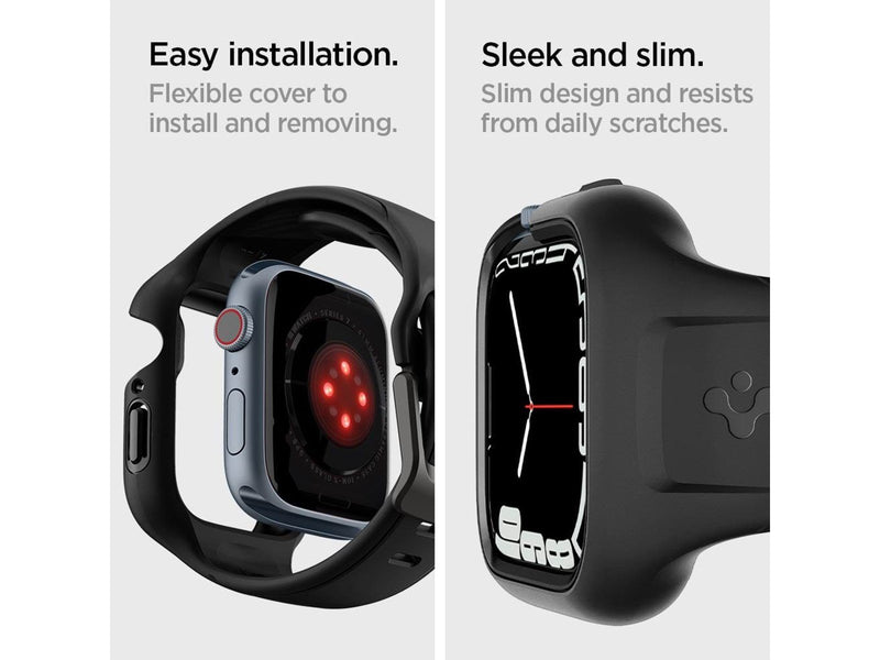 Spigen Liquid Air Pro - black - Apple Watch 9/8/7 41mm