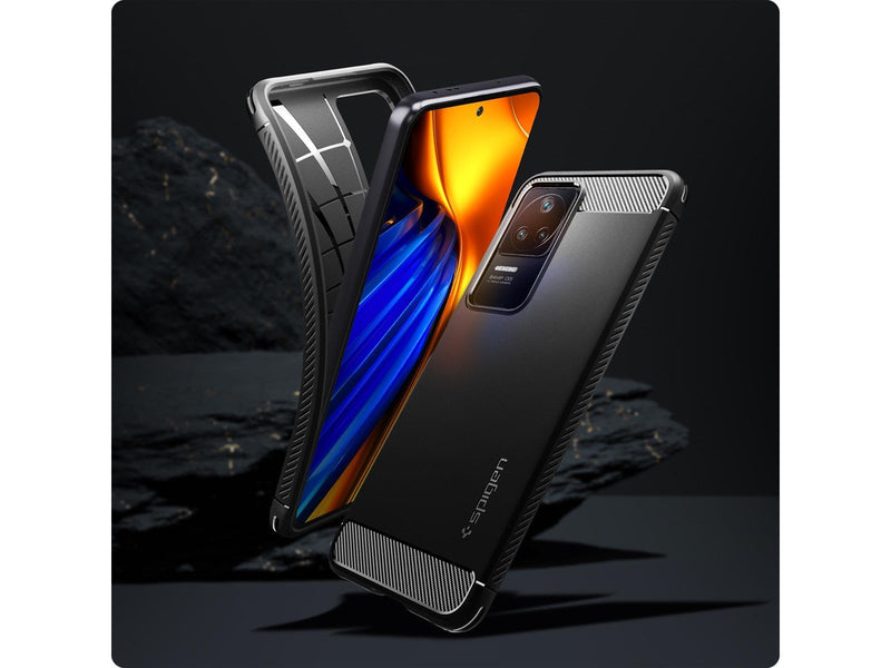 Spigen Rugged Armor - matte black - Xiaomi POCO F4/Redmi K40S