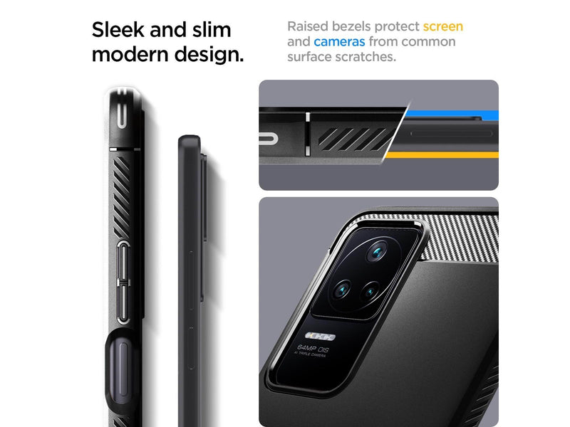 Spigen Rugged Armor - matte black - Xiaomi POCO F4/Redmi K40S