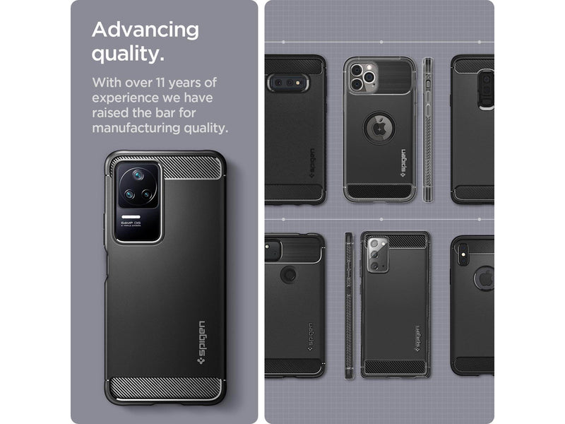 Spigen Rugged Armor - matte black - Xiaomi POCO F4/Redmi K40S