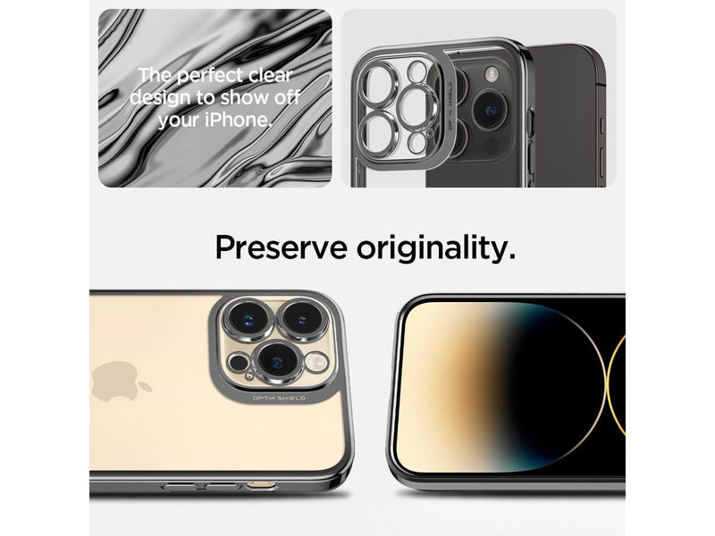 Spigen Optik Crystal - chrome gray - iPhone 14 Pro Max