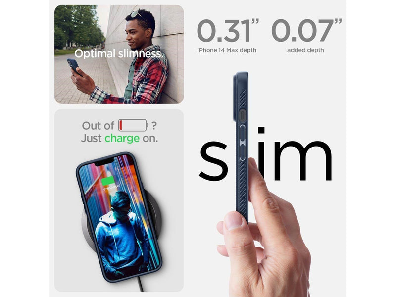 Spigen Liquid Air - navy blue - iPhone 14 Plus