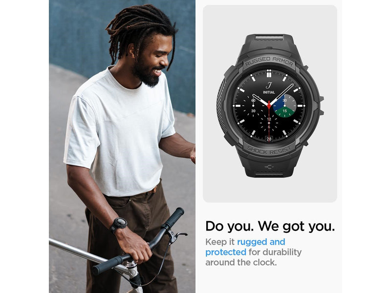 Spigen Rugged Armor Pro - black - Samsung Galaxy Watch5 Pro 45mm