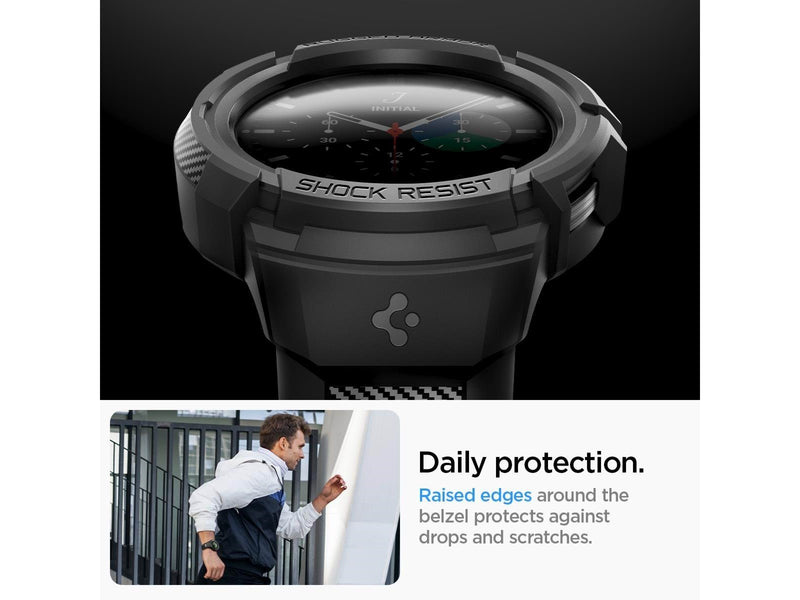 Spigen Rugged Armor Pro - black - Samsung Galaxy Watch5 Pro 45mm