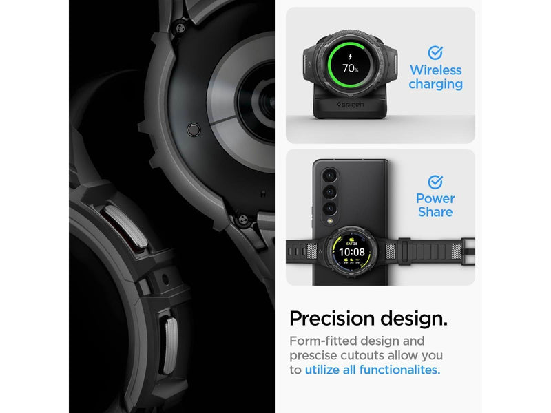 Spigen Rugged Armor Pro - black - Samsung Galaxy Watch5 Pro 45mm
