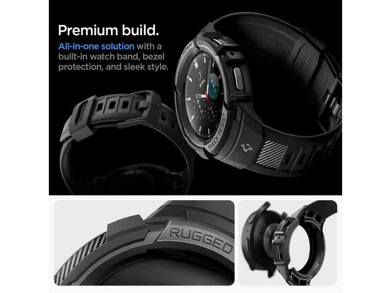Spigen Rugged Armor Pro - black - Samsung Galaxy Watch5 Pro 45mm