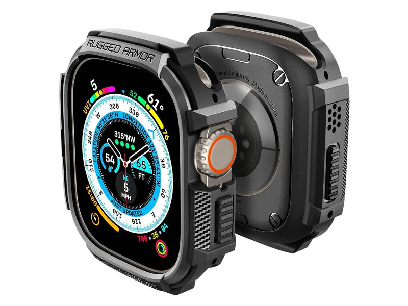 Spigen Rugged Armor - black - Apple Watch Ultra 2/Ultra 49mm