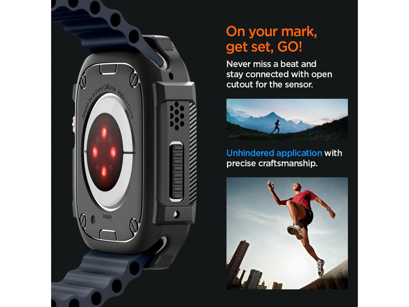 Spigen Rugged Armor - black - Apple Watch Ultra 2/Ultra 49mm