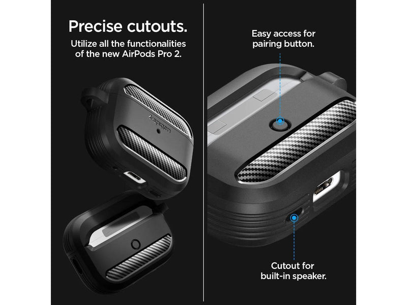 Spigen Rugged Armor - black - AirPods Pro 2