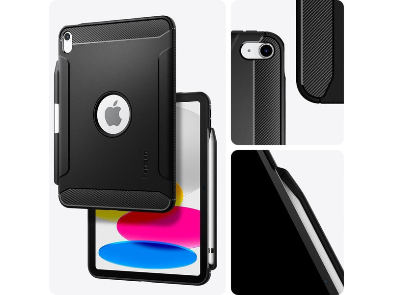 Spigen Rugged Armor - Black - iPad 10.9" 2022/11" 2025