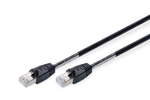 DIGITUS Outdoor Patch-Kabel RJ-45 (M) zu RJ-45 (M) 1m Kupfer S/FTP Cat 6 schwarz