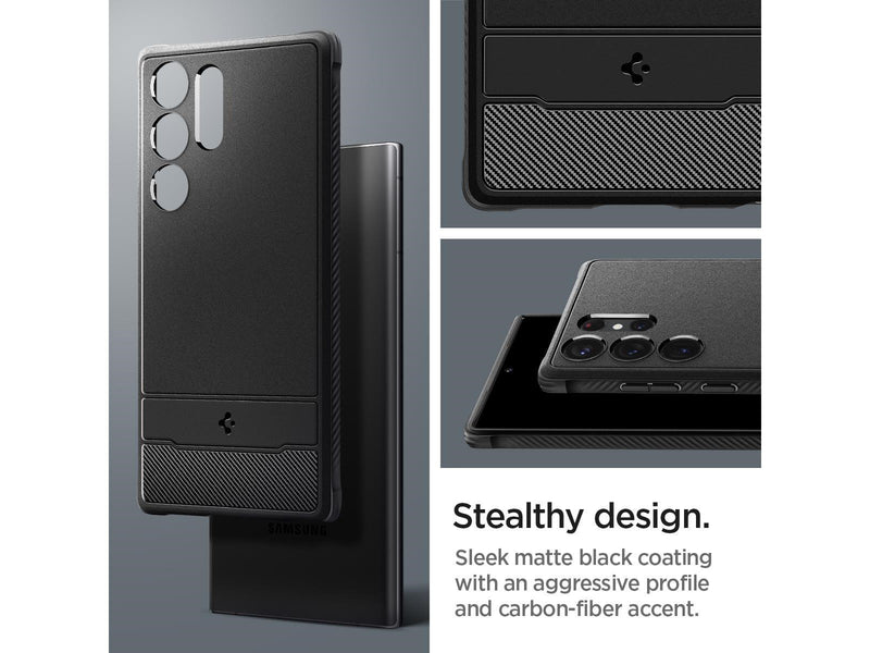 Spigen Rugged Armor - black - Samsung Galaxy S23 Ultra