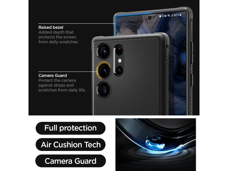 Spigen Rugged Armor - black - Samsung Galaxy S23 Ultra