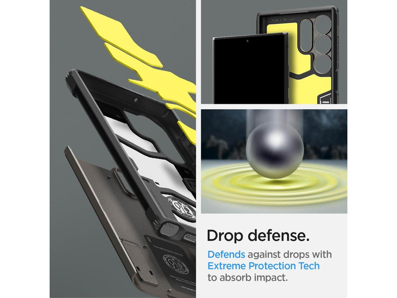 Spigen Tough Armor - gunmetal - Samsung Galaxy S23 Ultra