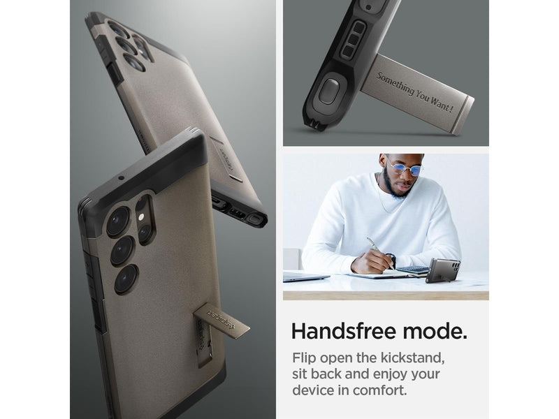 Spigen Tough Armor - gunmetal - Samsung Galaxy S23 Ultra