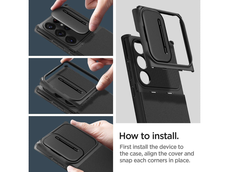 Spigen Optik Armor - black - Samsung Galaxy S23 Ultra