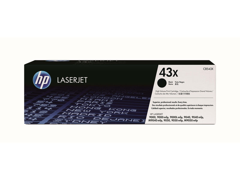 HP 43X / C8543X - Black Laser Toner - Tonerpatrone Schwarz