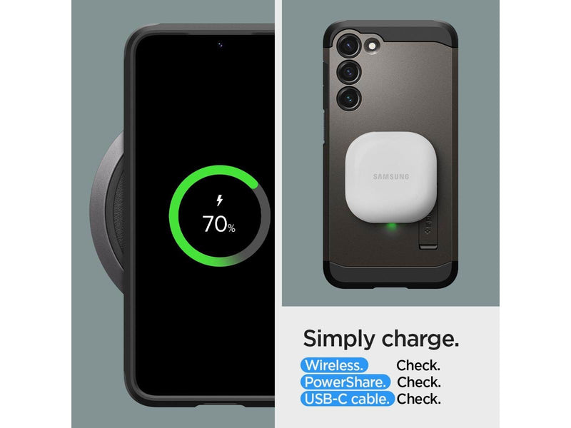 Spigen Tough Armor - gunmetal - Samsung Galaxy S23
