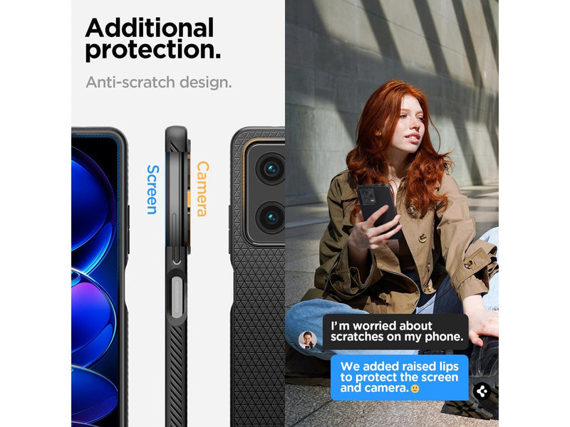 Spigen Liquid Air - black - Xiaomi Redmi Note 12 Pro 5G/POCO X5 Pro 5G