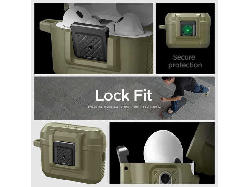 Spigen Lock Fit - vintage khaki - AirPods Pro 2