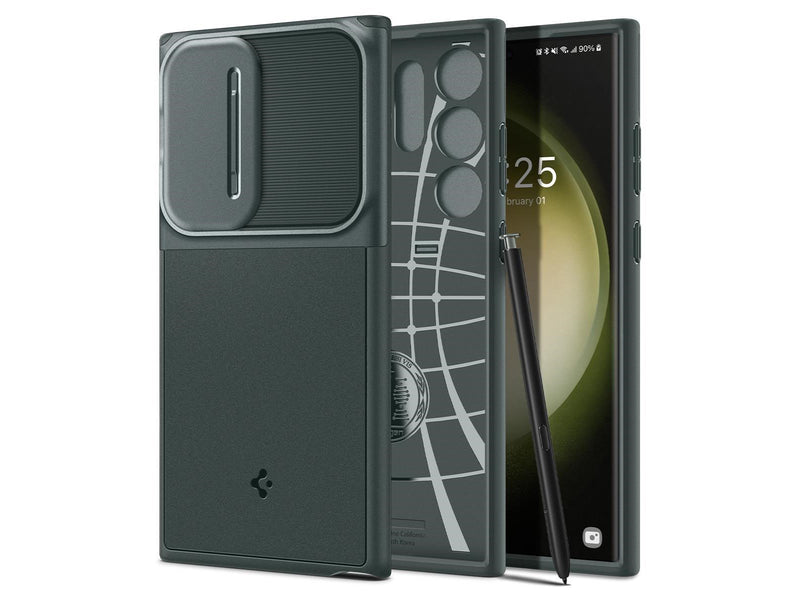 Spigen Optik Armor - abyss green - Samsung Galaxy S23 Ultra