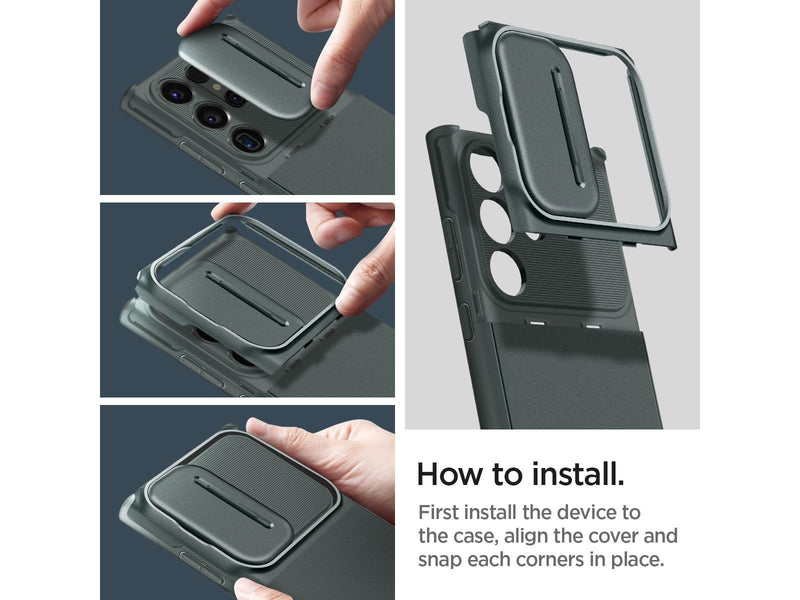 Spigen Optik Armor - abyss green - Samsung Galaxy S23 Ultra