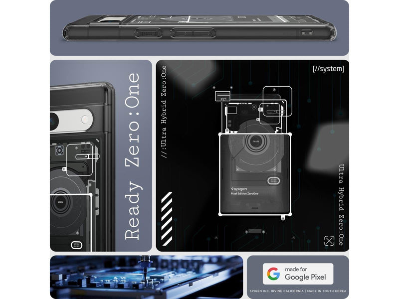 Spigen Ultra Hybrid - zero one - Google Pixel 7a