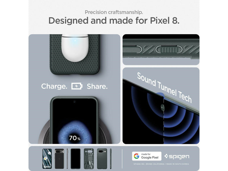 Spigen Liquid Air - abyss green - Google Pixel 8