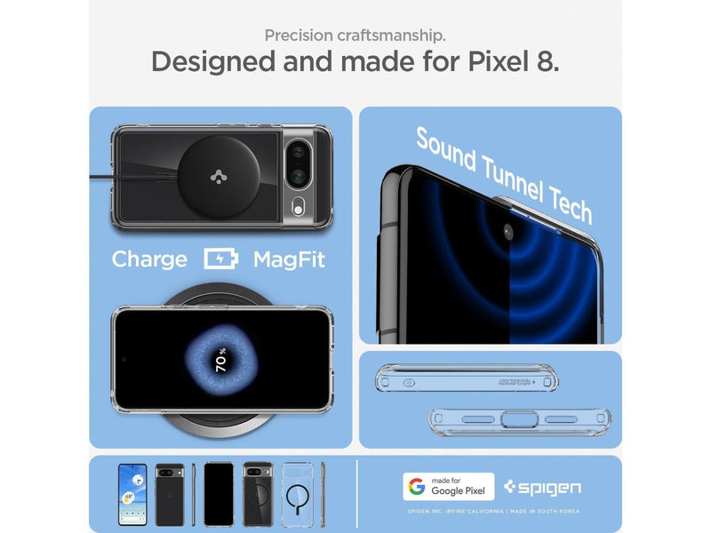 Spigen Ultra Hybrid OneTap Metal Ring MagSafe - black - Google Pixel 8