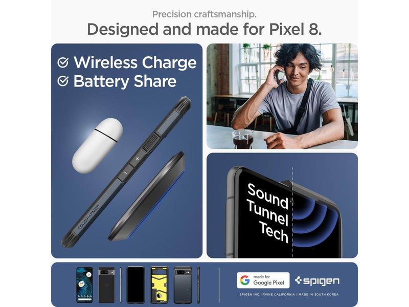 Spigen Tough Armor - metal slate - Google Pixel 8
