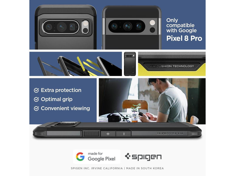 Spigen Tough Armor - black - Google Pixel 8 Pro