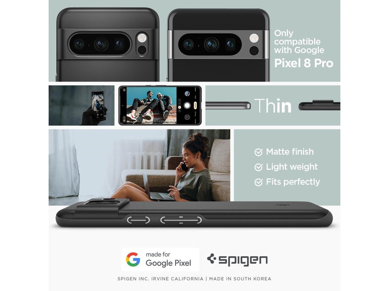 Spigen Thin Fit - black - Google Pixel 8 Pro