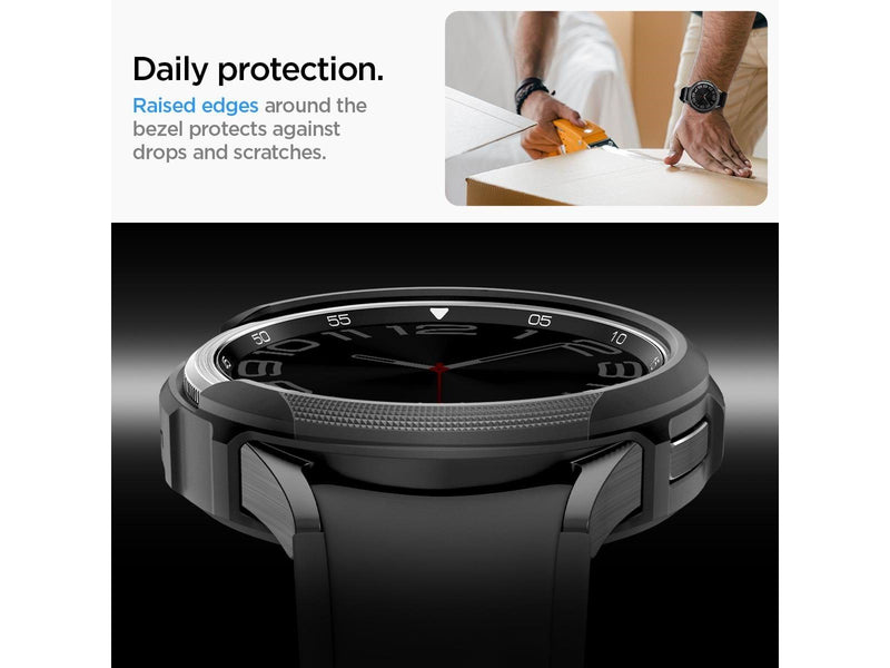 Spigen Liquid Air - matte black - Samsung Galaxy Watch6 Classic 43mm