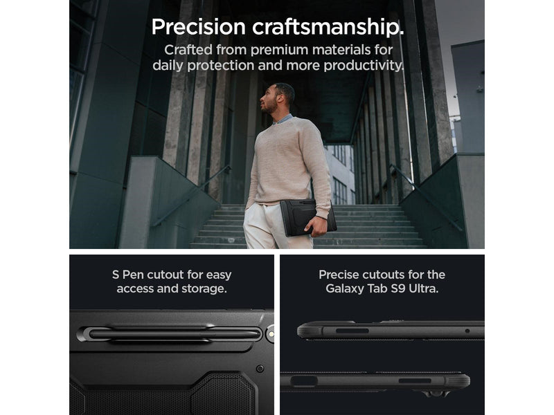 Spigen Rugged Armor Pro - black - Samsung Galaxy Tab S10/S9/S8 Ultra