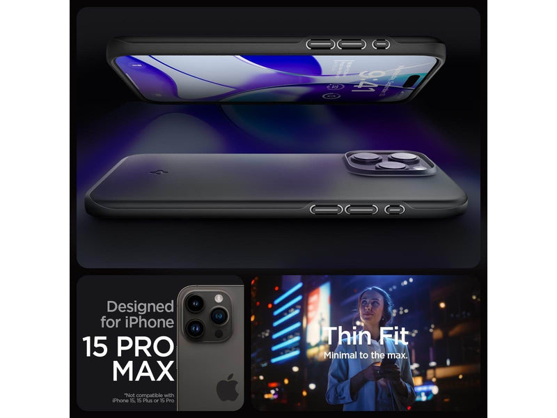 Spigen Thin Fit - black - iPhone 15 Pro Max