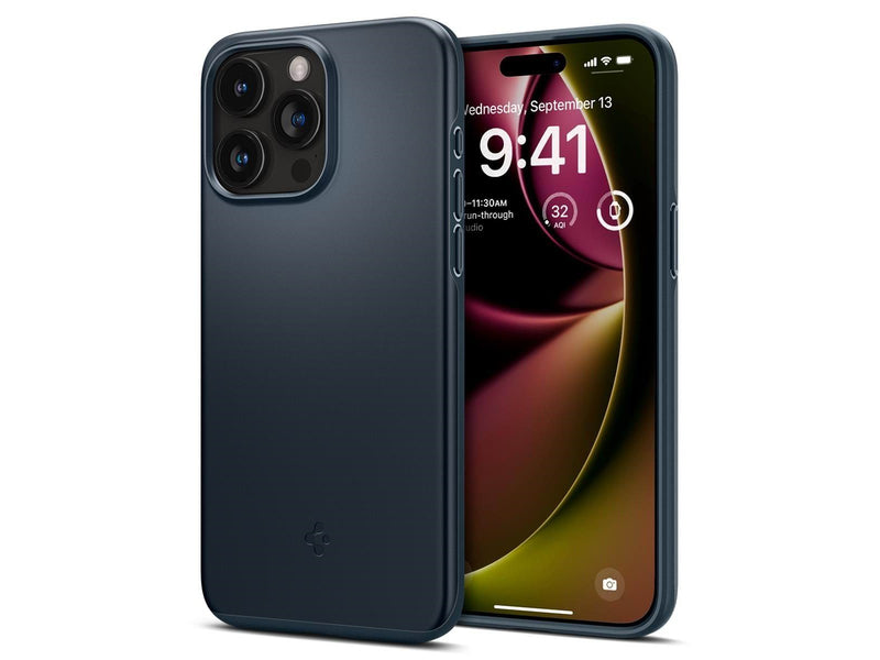 Spigen Thin Fit - metal slate - iPhone 15 Pro Max