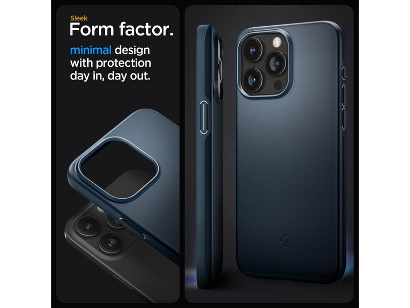Spigen Thin Fit - metal slate - iPhone 15 Pro Max