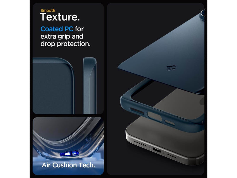 Spigen Thin Fit - metal slate - iPhone 15 Pro Max