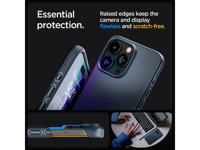 Spigen Thin Fit - metal slate - iPhone 15 Pro Max