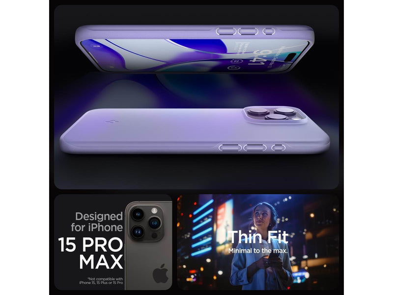 Spigen Thin Fit - iris purple - iPhone 15 Pro Max