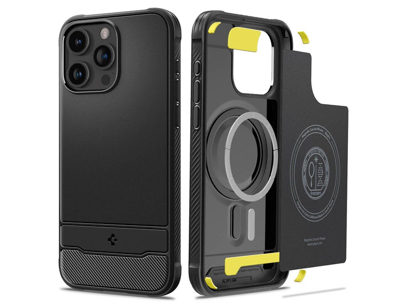 Spigen Rugged Armor MagSafe - matte black - iPhone 15 Pro Max