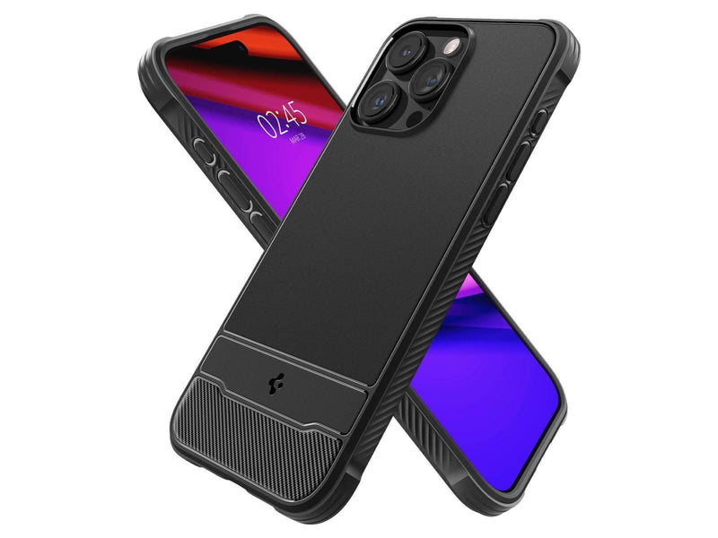 Spigen Rugged Armor MagSafe - matte black - iPhone 15 Pro Max