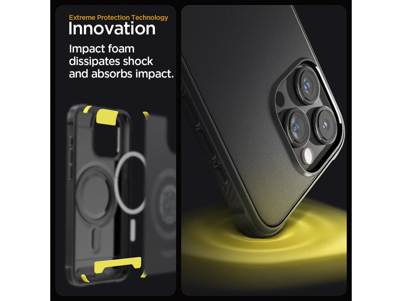 Spigen Rugged Armor MagSafe - matte black - iPhone 15 Pro Max