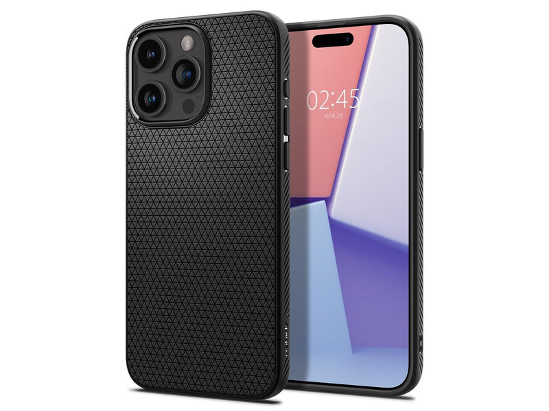 Spigen Liquid Air - matte black - iPhone 15 Pro Max