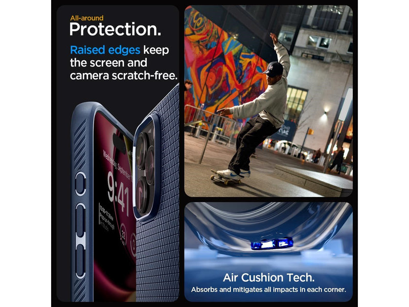 Spigen Liquid Air - navy blue - iPhone 15 Pro Max