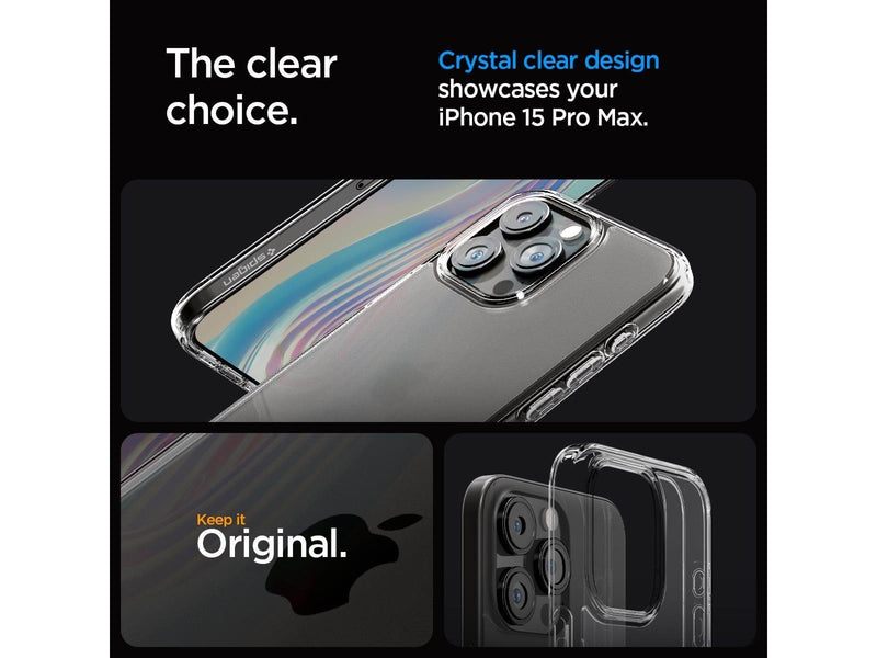 Spigen Ultra Hybrid - frost clear - iPhone 15 Pro Max