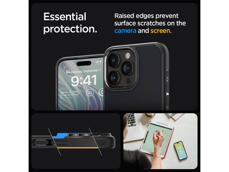 Spigen Ultra Hybrid - frost black - iPhone 15 Pro Max