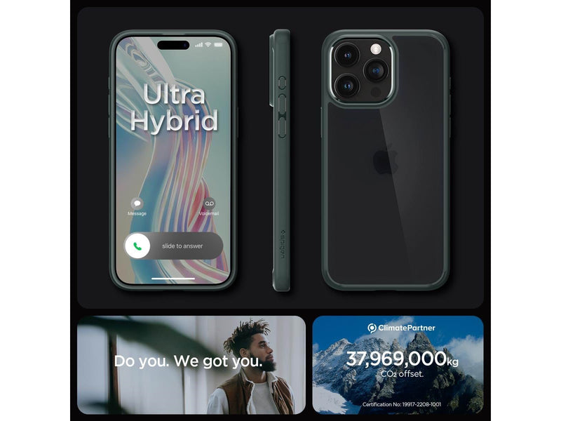 Spigen Ultra Hybrid - frost green - iPhone 15 Pro Max