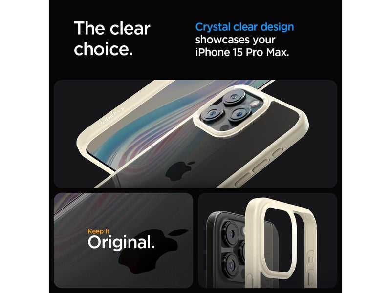 Spigen Ultra Hybrid - mute beige - iPhone 15 Pro Max