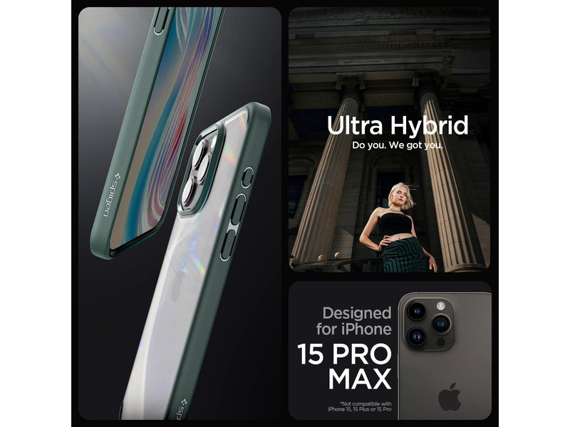 Spigen Ultra Hybrid - abyss green - iPhone 15 Pro Max